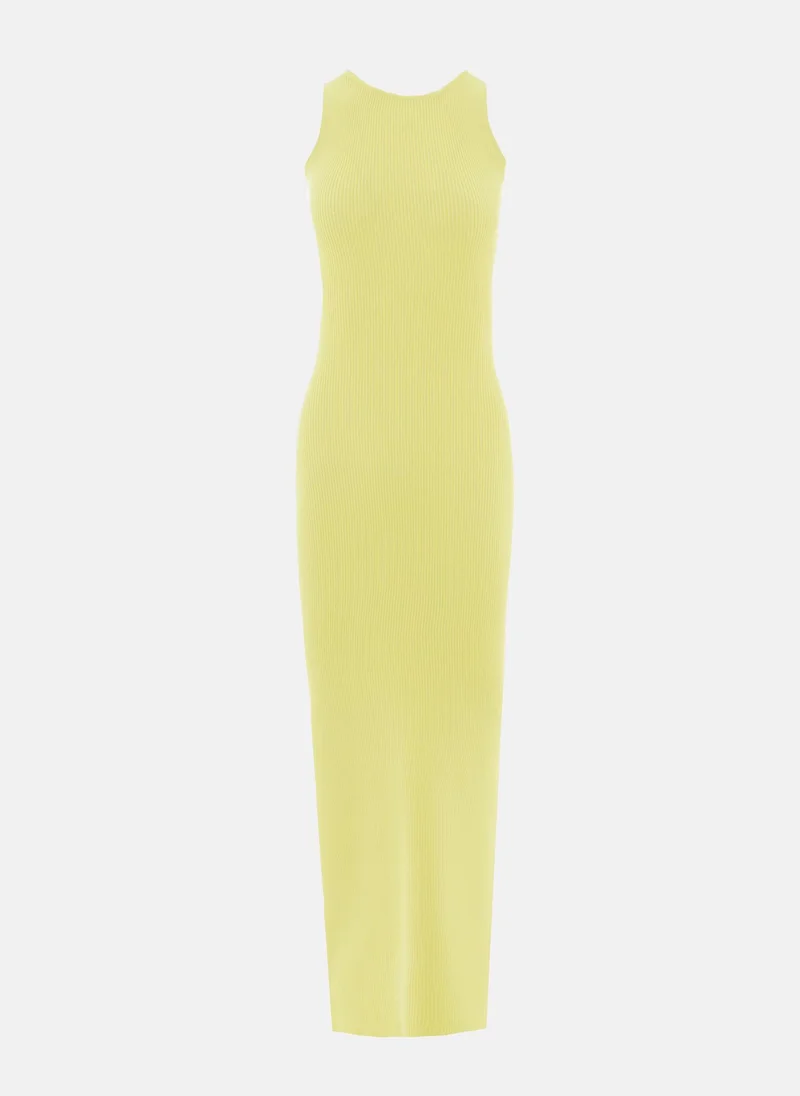 Lichi Knitted maxi dress with cut-outs at the back